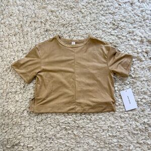 The Noli Shop Naya suede T-shirt XS NWT